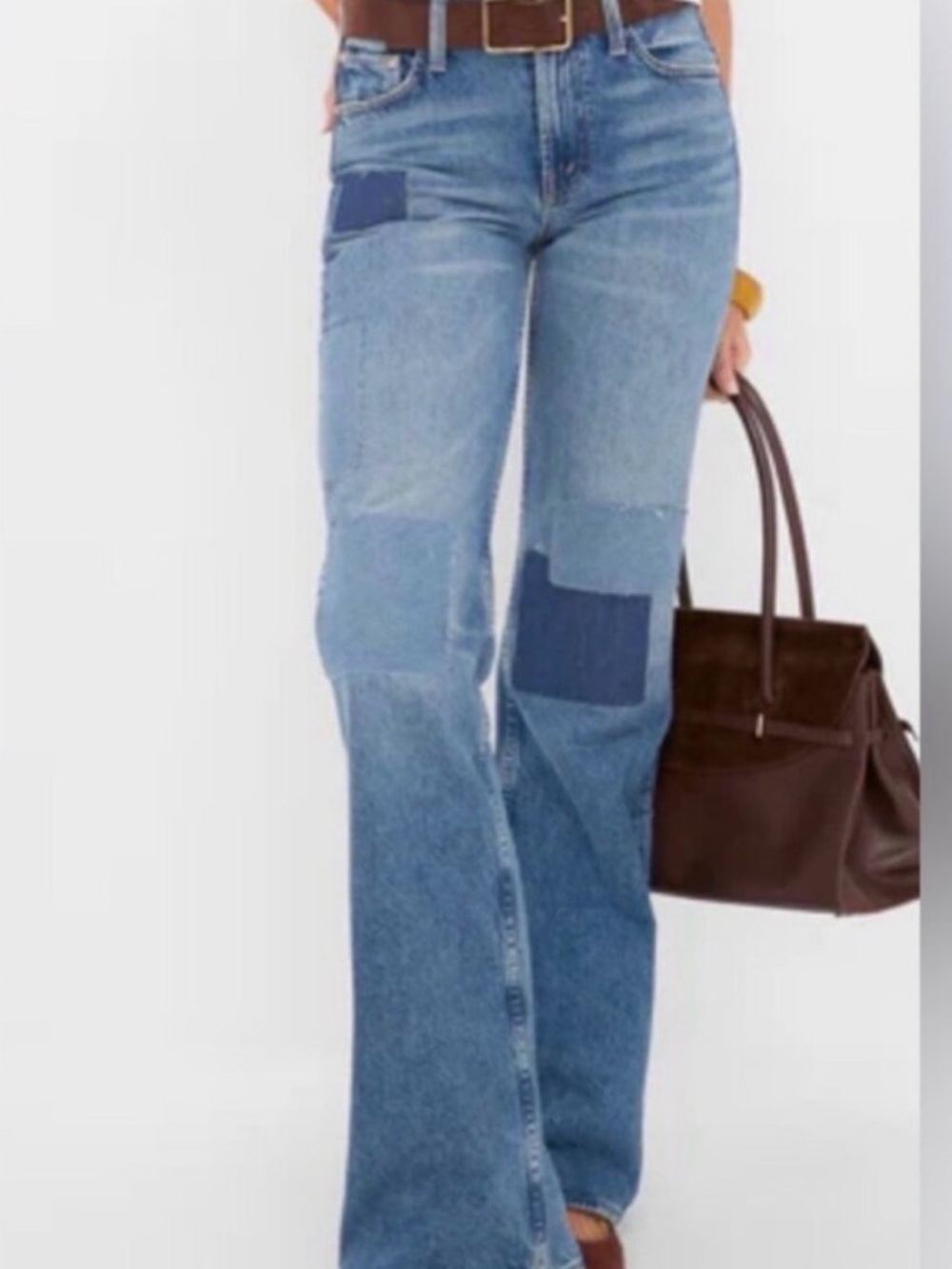 NWT MOTHER SUPERIOR Patchwork Bookie Heal ironing things out Flare Jeans $348